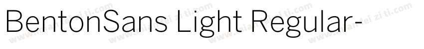 BentonSans Light Regular字体转换